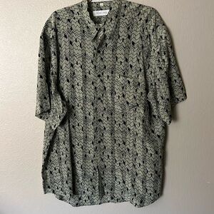 Axis Silk vintage print short sleeve Shirt Men’s